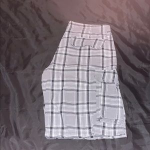 Plaid Cargo Shorts